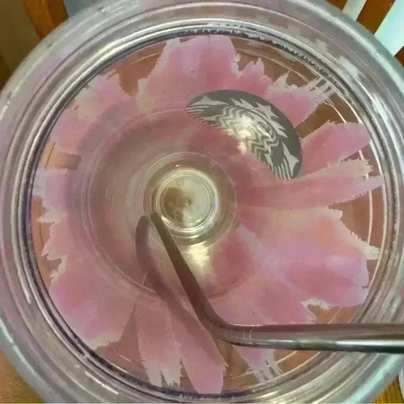 Starbucks Pink, Orange Abstract, Cold Cup, Venti, 20oz - Picture 3 of 5